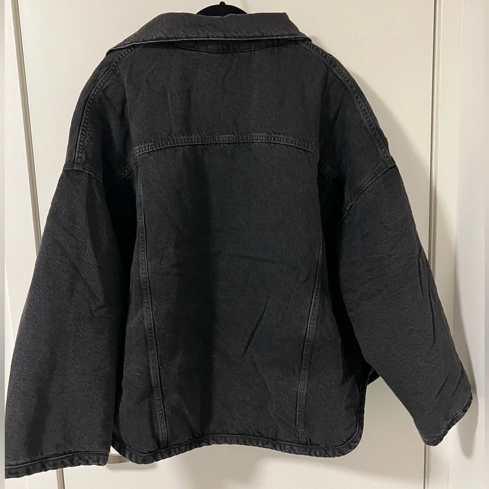 Levi’s quilted lined black denim jacket - Picture 2 of 3